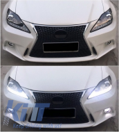 Stoßstange Spoilerlippe für Lexus IS XE20 06-13 IS F Facelift XE30 14+ LED Scheinwerfer-image-6022581