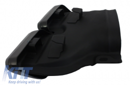 Stoßstangen Diffusor Auspuff für Mercedes C205 A205 14-19 C63 Ed 1 Look Schwarz-image-6047300