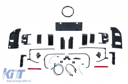 Stoßstangen für Mercedes G-Klasse W463 MOPF 18+ G63 Look Kühlergrill Radkästen-image-6278827