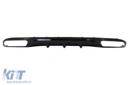 image-34-Stoßstangen Luftverteiler für Mercedes E-Klasse W213 S213 Standard 16-19 E63 Look Schwarz