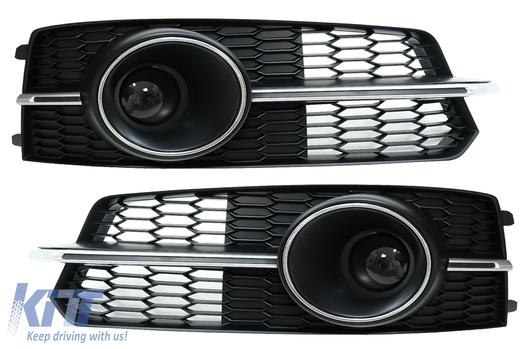 Links Stoßstange Blende Gitter Abdeckung schwarz Für AUDI A6 C7 11-14 Limousine