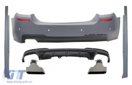 image-31-Stražnji Branik i bočne lajsne s difuzorom i vrhovima Vrhovi auspuha Aluminij pogodan za BMW serije 5 F10 (2011-2017) M-Perfomance dizajn