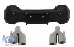 image-64-Stražnji Branik prikladan za BMW serije 1 F20 F21 LCI (2015-06.2019) s vrhovima ispušnog lonca Quad M2 Dizjan