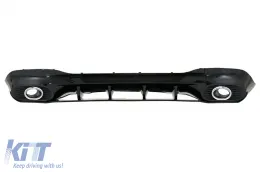 image-35-Stražnji difuzor i Vrhovi auspuha vrhovi Srebrni prikladni za Mercedes CLA X118 Shooting Brake C118 Kupe Sport Line (2019.) CLA35 Dizjan