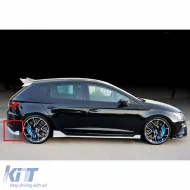 image-12-Stražnji flapsovi Lenz za Leon Mk3 u piano crnoj, vakuumska plastika / 2012-2017