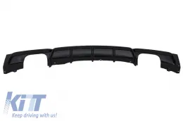 image-27-Stražnji Spojler za branik Zaslon difuzor Dvostruki izlaz pogodan za BMW serije 3 F30 F31 (2011-2019) Limuzina Touring M Dizjan Brilliant Black Edition