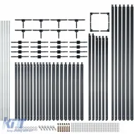 Struttura di montaggio in alluminio per illuminazione a LED esagonale per officina garage showroom-image-6193293