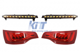 Suitable for AUDI Q7 4L 2006-2009 Facelift Look Lighting Package - DRL Daytime Running & Tail Lights-image-5992093