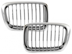 Suitable for BMW E46 Limo./Touring 3 Series 98-01 Front Grills Chrome - PGB04