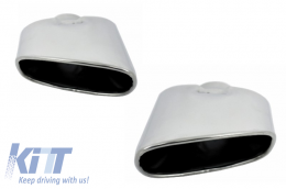 Suitable for BMW X5 E70 Exhaust Muffler Tips (2007-up) LCI Facelift Look-image-6021583
