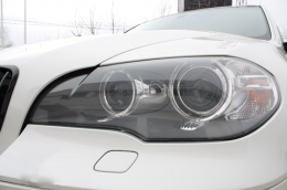 Suitable for BMW X5 E70 LCI Bi-Xenon Angel Eyes Headlights (2010-2013)-image-6066730
