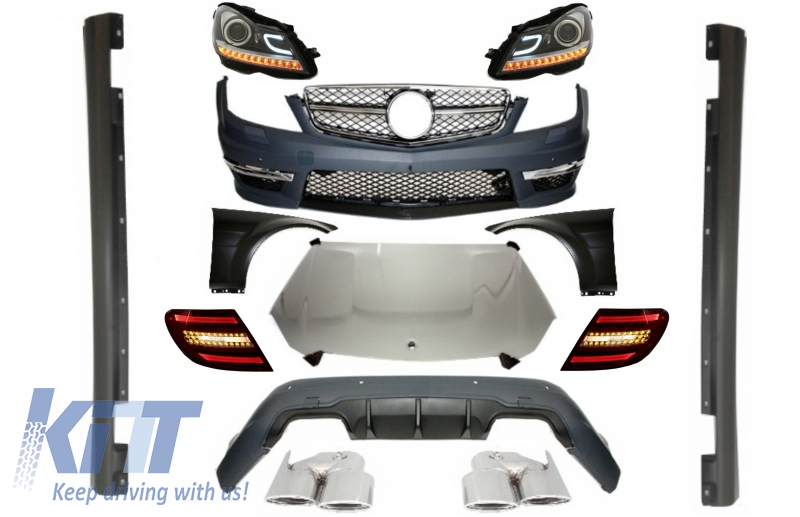 Mercedes-Benz C-Class W204 2007-2015 Quick Brake Brake Shoe Fitting Kit