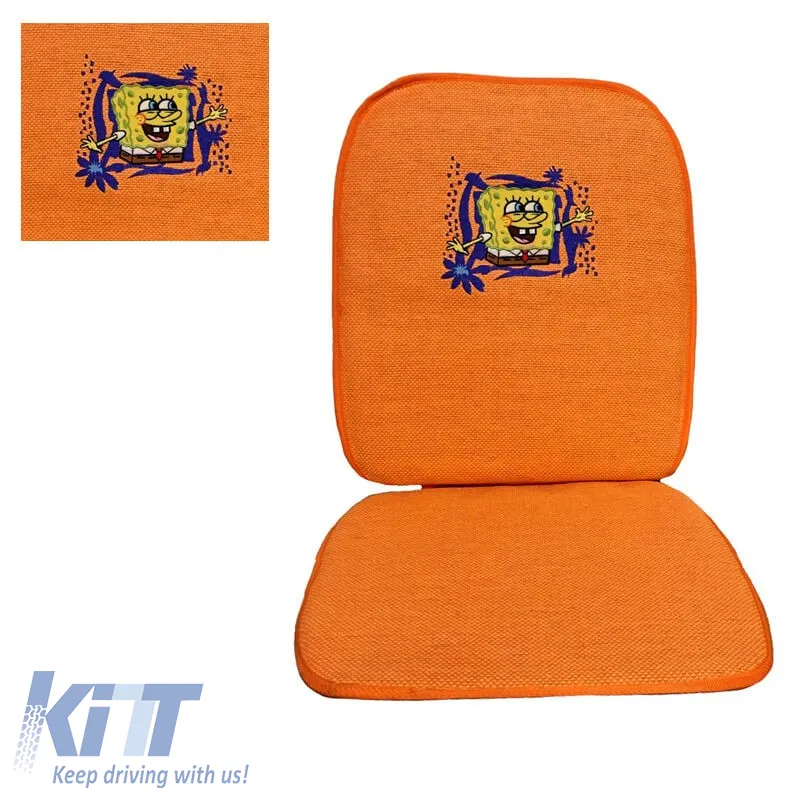 Summer Seat Cover Sponge Bob Happy Orange 1 Piece