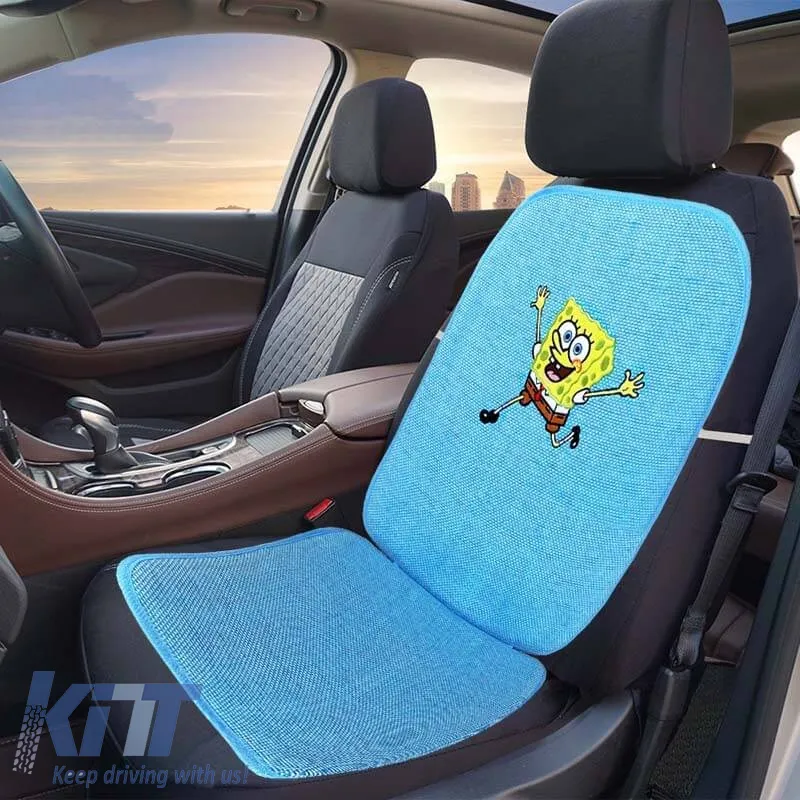 Summer Seat Cover Sponge Bob Runs Suitable for A Hug Light Blue 1 Piece