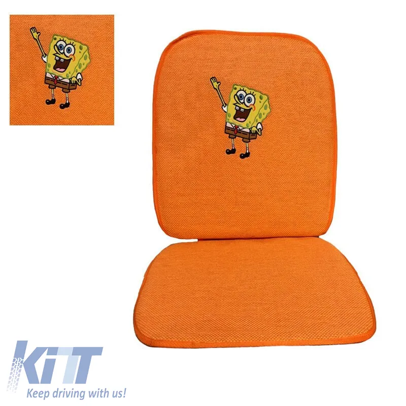Summer Seat Cover suitable for Sponge Bob Square Pants Orange 1 Piece