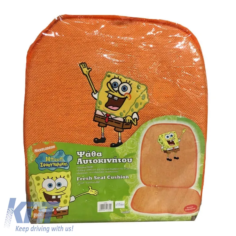 Summer Seat Cover suitable for Sponge Bob Square Pants Orange 1 Piece