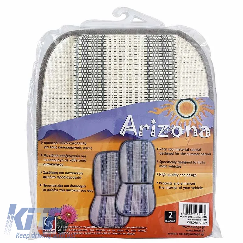 Summer Seat Covers suitable for Arizona Grey 2 Pieces