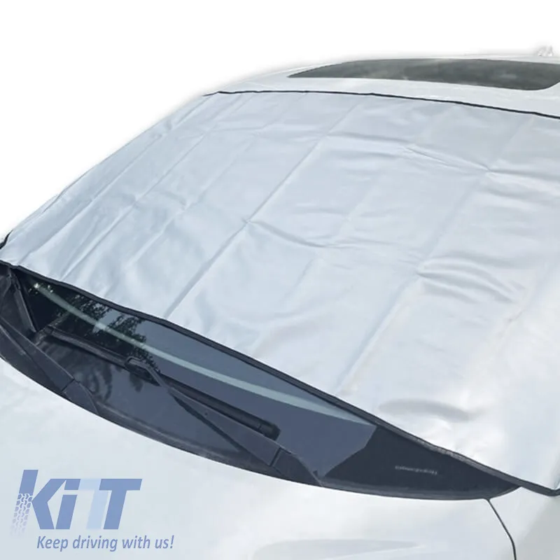 Sun Shade Cover XLarge 280x110cm Silver PVC Leather Feral 1 Piece