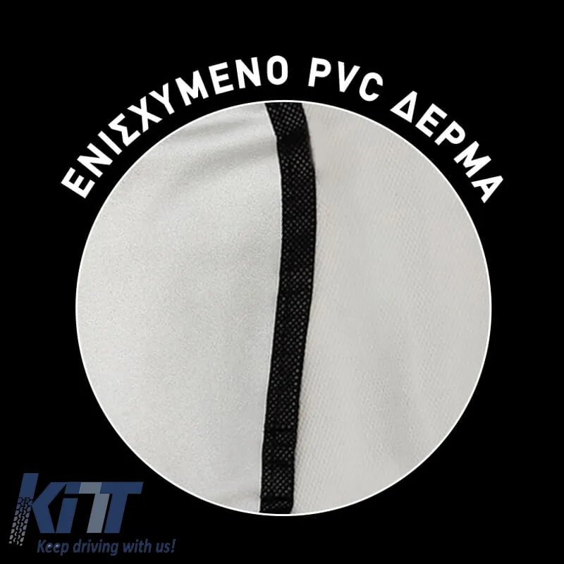 Sun Shade Cover XLarge 280x110cm Silver PVC Leather Feral 1 Piece