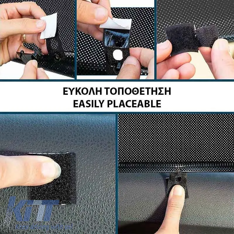 Sun Shade Interior Car Side Windows Roller 40 x 45cm 2 Pieces 13394