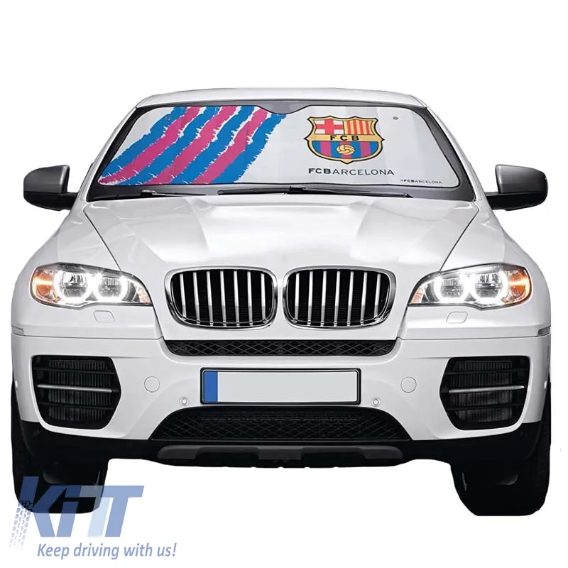 Sun Shade Interior Front Window Car ''FC Barcelona'' XXL 140 Χ 100 cm