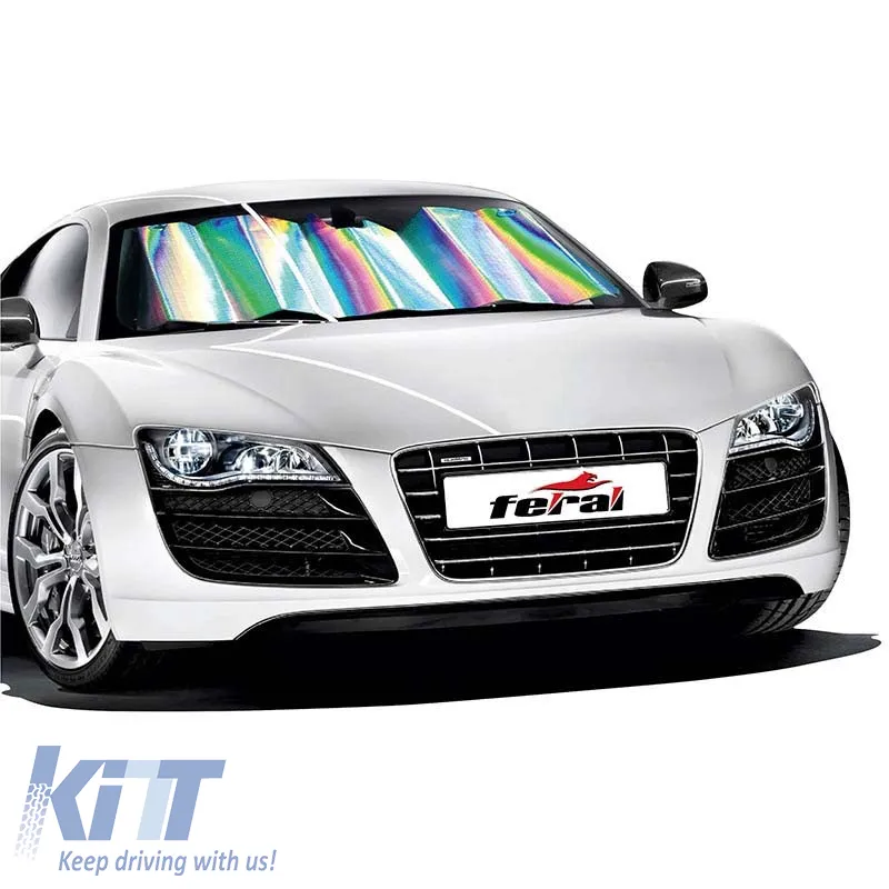 Sun Shade Interior Front Windshield Laser UV Reflecting Foldable Feral 145 x 80 cm 1 Piece