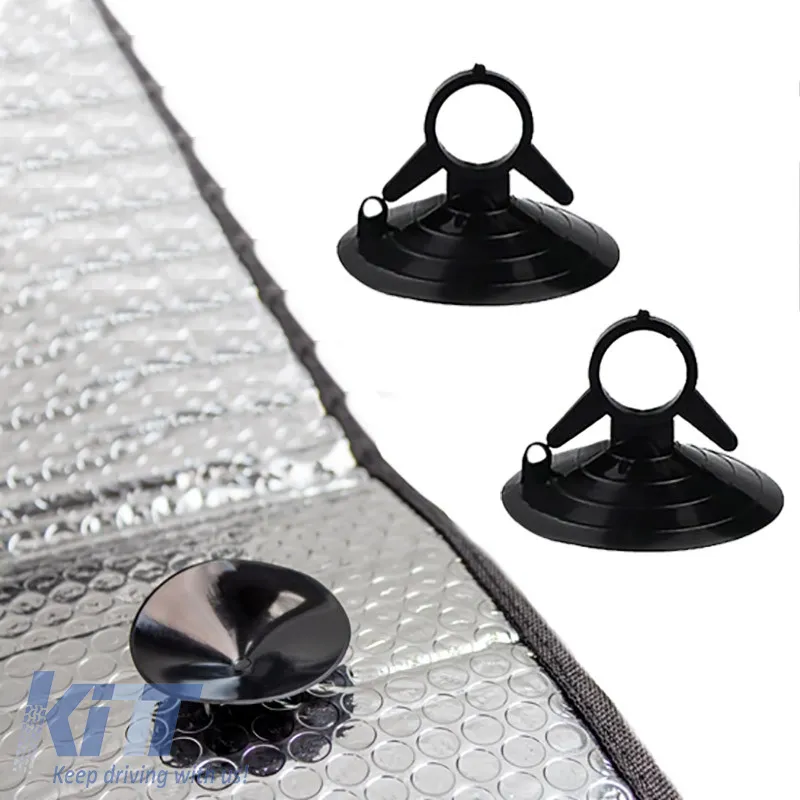 Sun Shade Interior Front Windshield UV Reflecting Foldable Red Matte Large ΜΑΤΤRED 145 x70 cm 1 Piece