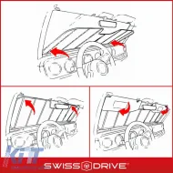 Sun Shade Interior Front Windshield UV Reflecting Foldable Red Matte Large ΜΑΤΤRED 145 x70 cm 1 Piece-image-6304351