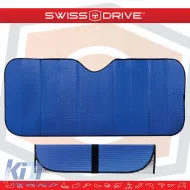 Sun Shade Interior Front Windshield UV Reflecting Foldable Blue Matte Large MATTBLU 145 x70 cm 1 Piece-image-6304361