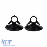 Sun Shade Interior Front Windshield UV Reflecting Foldable ''Black'' Feral Black Matte Medium 145 x 60 cm 1 Piece