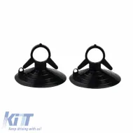 Sun Shade Interior Front Windshield UV Reflecting Foldable ''Black'' Feral Black Matte Medium 145 x 60 cm 1 Piece-image-6304976