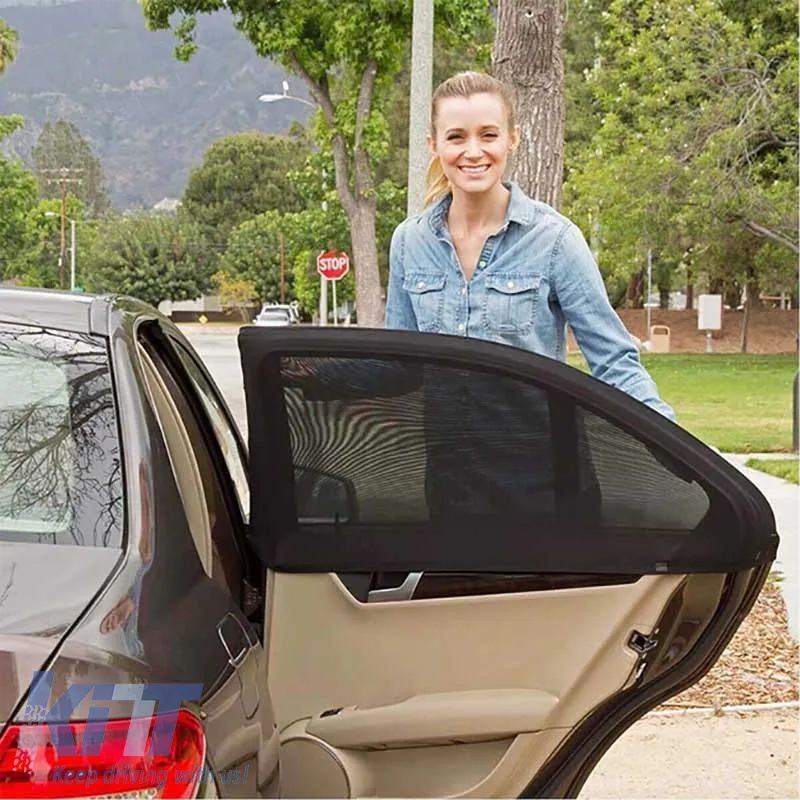 Sun Shade Interior Side Windows Car Flexible Feral 94 x 51 cm 2 Pieces