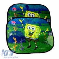 Sun Shade Interior Side Windows Car Sponge Bob Sea 37x45cm 2383-1 2 Pieces