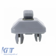 Sunvisor Clip suitable for Audi A1 8X, A3 8P, A4 B6, B7, B8, A5 8T, Q3 8U, Q5 8R, TT 8J, Seat Exeo 1 Piece Grey