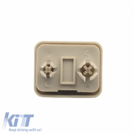 Sunvisor Clip suitable for Audi A1 8X, A3 8P, A4 B6, B7, B8, A5 8T, Q3 8U, Q5 8R, TT 8J, Seat Exeo 1 Piece Beige