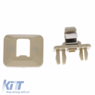 Sunvisor Clip suitable for Audi A1 8X, A3 8P, A4 B6, B7, B8, A5 8T, Q3 8U, Q5 8R, TT 8J, Seat Exeo 1 Piece Beige