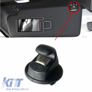 Sunvisor Clip suitable for VW Golf VII (7) 13-20 1 Piece Black