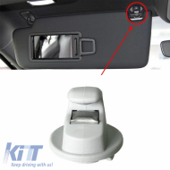 Sunvisor Clip suitable for VW Golf VII (7) 13-20 1 Piece Grey