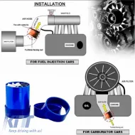Super Spiral Turbo Ventilator Double Fan Blue JBR8013/ UT-4044-image-6295694