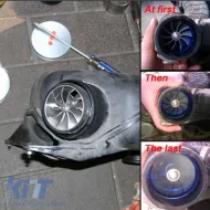 Super Spiral Turbo Ventilátor Dupla Ventilátor Kék JBR8013/ UT-4044-image-6295695