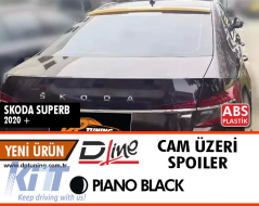 image-1-Superb B8 Dachspoiler Piano Schwarz ABS / 2019 Nach