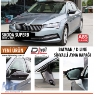 SuperB Mk3 Batman Mirror Cover Piano Black / 2015-2021 - DTMCS6026350