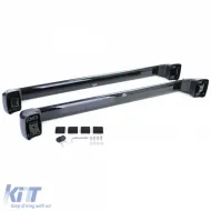 Supports de barres de toit en aluminium noir, adaptés pour Land Rover Defender 90 L663 à partir de 19-image-6198884