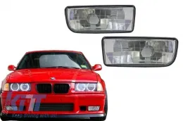 image-9-Svjetla za maglu Lampe prikladna za BMW serije 3 E36 (1991-2000) staklo kromirana leća