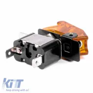 Switch Aircraft Type ON/OFF Led Single 12/24 Volt 20A Illuminated Yellow Amio 03094-image-6311660