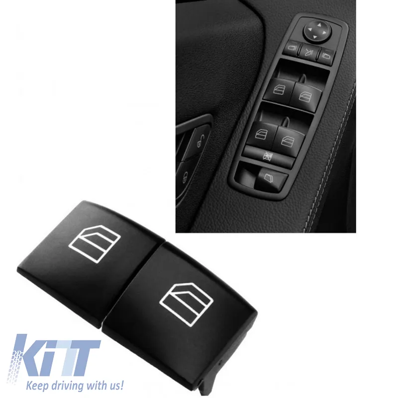 Switch Button Covers suitable for Electric Car Windows for Mercedes Class A, B, ML, GL, R 2 Pieces EK0015