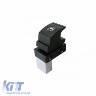 Switch Button Covers suitable for Electric Car Windows suitable for VW / Seat / Skoda 1 Piece KU407