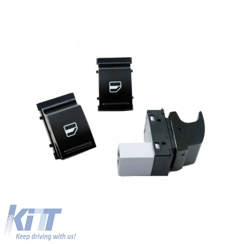 Switch Button Covers suitable for Electric Car Windows suitable for VW / Seat / Skoda 1 Piece KU407
