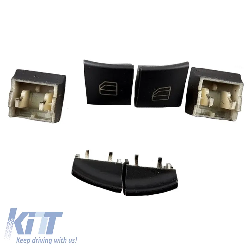 Switch Button Covers suitable for Left Electric Car Windows for Mercedes C-Class W204/ E-Class W212 2 Pieces ΕΚ0017