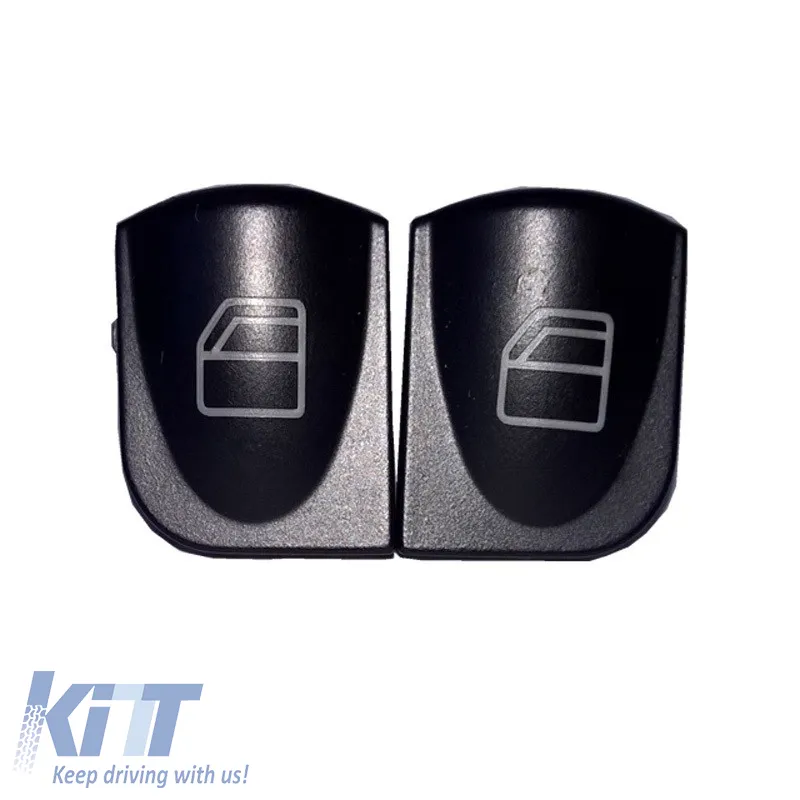 Switch Button Covers suitable for Left Electric Car Windows for Mercedes C-Class W203 / CLK W209 2 Pieces EK0013